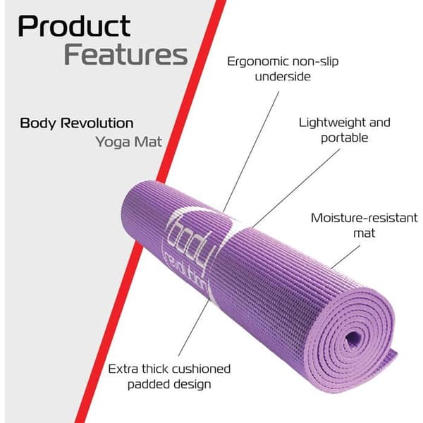 Joogamatto 6mm Violetti Body Revolution