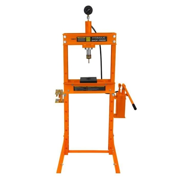 Hydraulisk press 20t manuell fristående 9 nivåer gör-det-själv-verkstad Orange