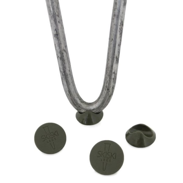 4 hiusneula pöydän jalat 35,5 cm 2 terästanko luonnonvärinen paksuus 12 mm