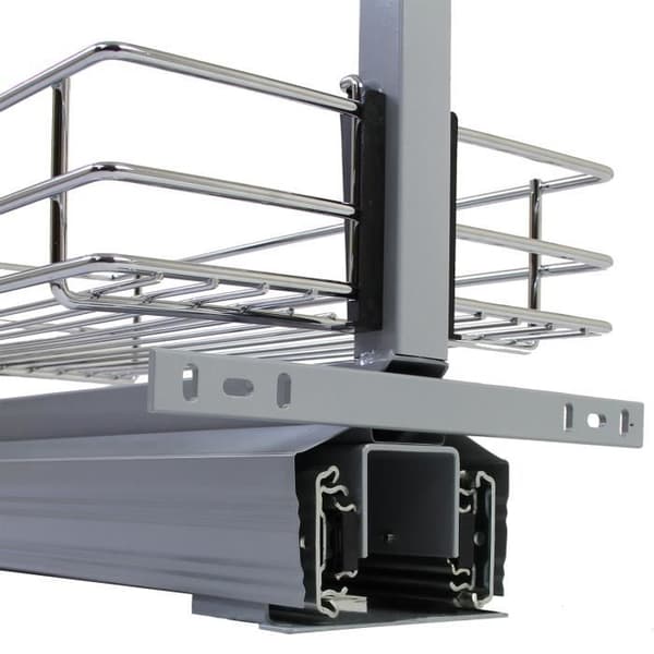 KuKoo Sliding Kitchen Pantry – 190-220cm Højde Silver