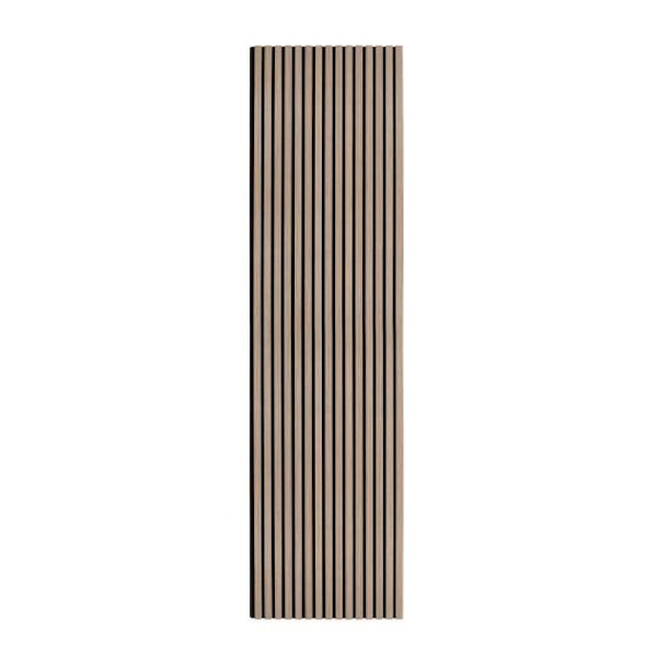 Akustisk Vægpanel Latte Nød Luksus Dekorativ Finér 240 cm x 60 cm Valnöt