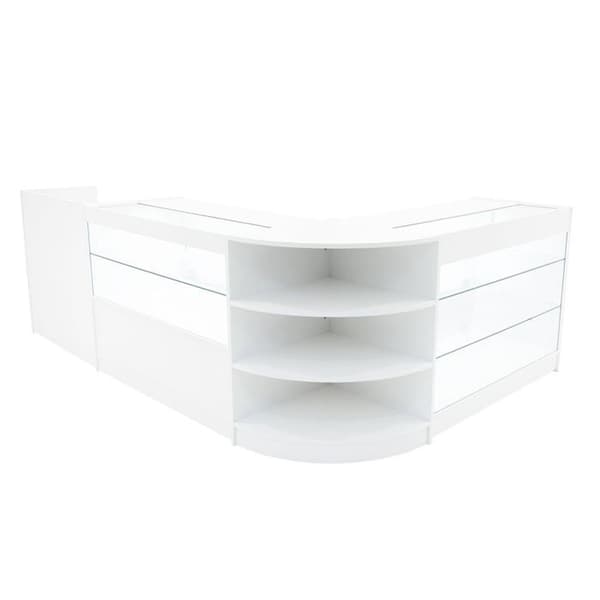 Säkerhetsförsäljningställ MDF Vit LED Set K1200 C1200 LM60 TB60 Vit