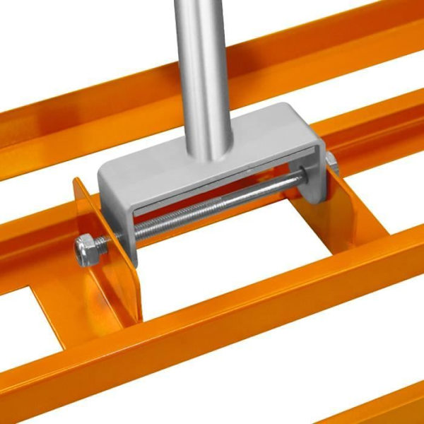 Orange rustfri stål græsplæne nivelleringsrive 100 cm Bredde Orange