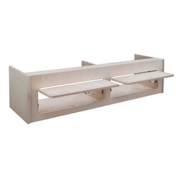 Opbevaringsskab - MDF - 120 cm x 30 cm x 30 cm - 2 døre - Soft Close - Sikker kastanj