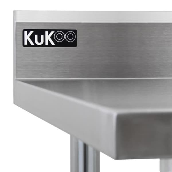 Køkkenreol - KuKoo - Serveringsbord - Rustfrit Stål - 2 Niveauer - 250 kg