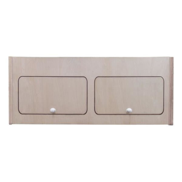 Säilytyskaappi - MDF - Pikkubussi - 80cm x 30cm x 30cm - 2 Ovella - Pehmeä sulkeminen kastanj