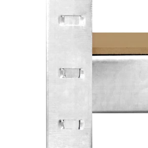 2 Galwix grå hyllor 90cm x 30cm x 180cm