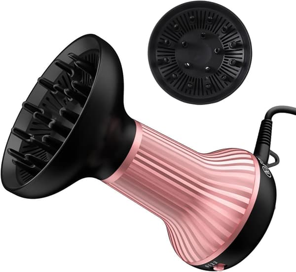 Lockig hår diffuser, varmlufts diffuser för lockigt hår, 800W, 2 kombinationer vindhastighet/temperatur, för perfekt styling och hårvård