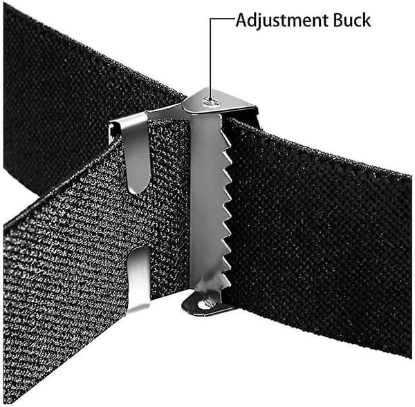 Elastisk belte for damer uten spenne, fritt elastisk midjebelte kompatibelt med kvinner 60 cm