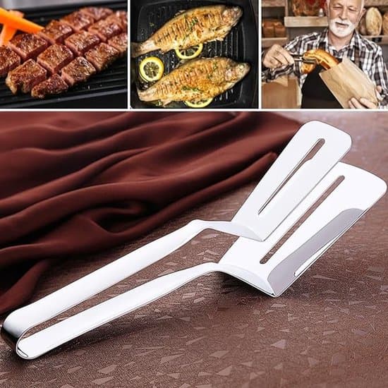 Grilltång och kökstång i rostfritt stål
