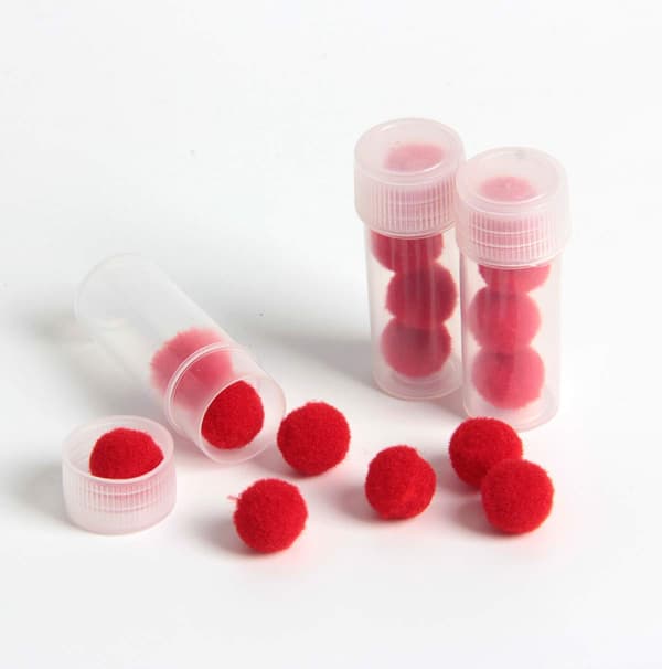 25 stk. 5 ml og 7 ml plastikflasker