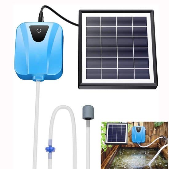 Solcellsdriven syrepump – Solcellsdriven dammpump – För trädgårdsdammar och akvarier – Effektiv luftning