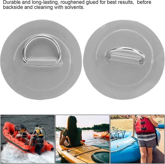 Ocean D-Ring Padlebrett Armbåndsett — 2-delt sett med elastisk snor (grå)