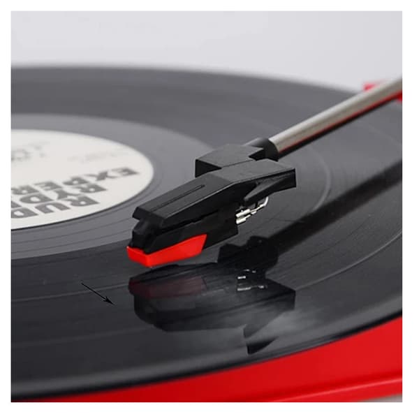 Phonograph Replacement -neula levysoittimelle, punainen 4 kpl