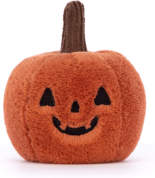 Halloween Läskig Jack O Lantern Pumpa (10cm x 9cm)