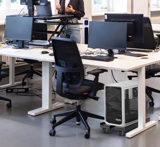 Computerstander - CPU-stander - Bærbar CPU-stander - Stationær computerstander - Plastik - Sort
