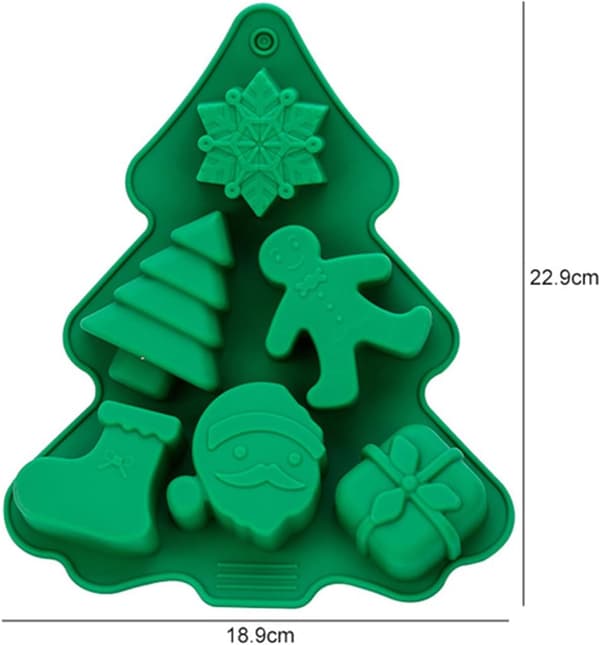 Julesilikoneform chokoladeform non-stick julesilikone kagebageform