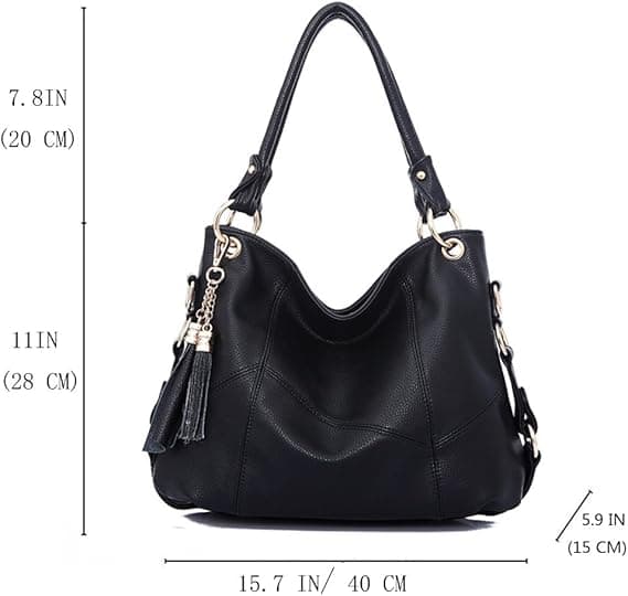 Damhandväskor, axelväskor, crossbody-väskor, tygväskor, plånböcker black