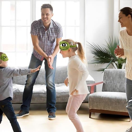 Rolig ögonmask – Sovkomfort med groddesign – Grön