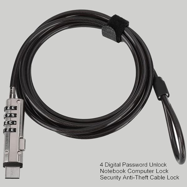 Universal USB Computerlås: Stålkabel USB Portlås med Kryptering