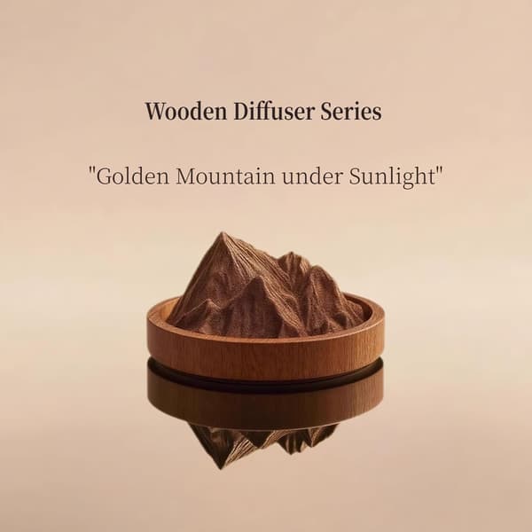 Alpe-duftende træ indendørs myggemiddel diffuser 7×3.8