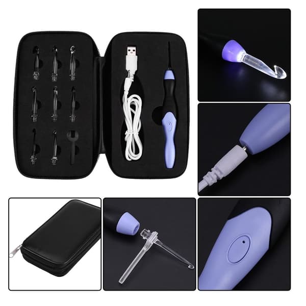 LED Virknål Set, Lila