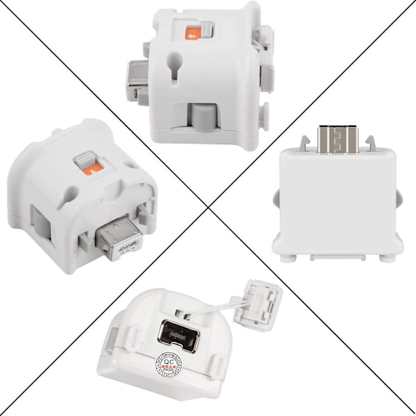 2 Motion Plus Adapter Sensor för Wii Remote, Motion Plus Adapter Accelerator Ersättning för Wii Motion Plus Adapter