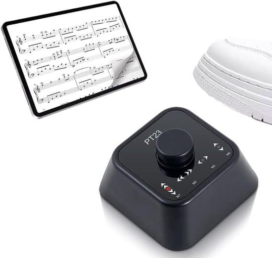 Side-vender Pedal – USB Genopladelig Trådløs – Node Side-vender Fodpedal – Tablets og Telefoner – Bluetooth – Sort