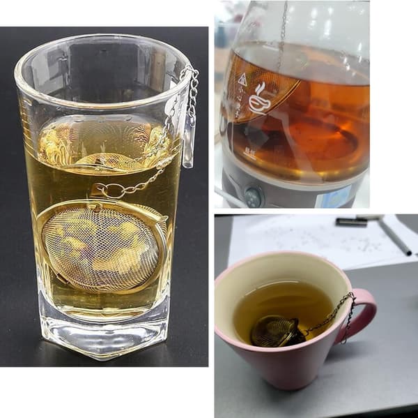 304 rustfrit stål te-infuserkugler – små, pakke med 6