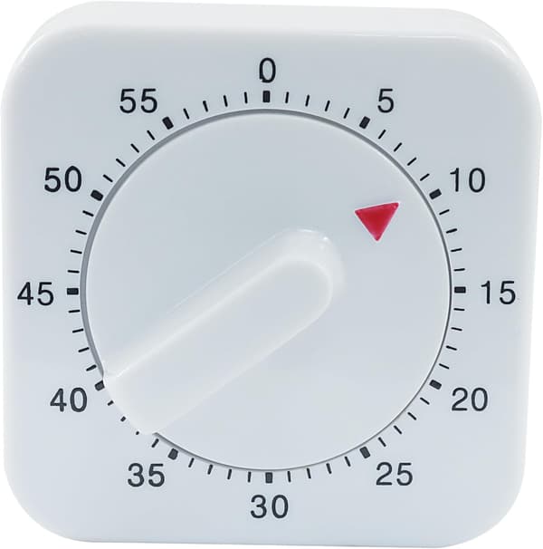 Kjøkkentimer, 60 minutter, Hvit