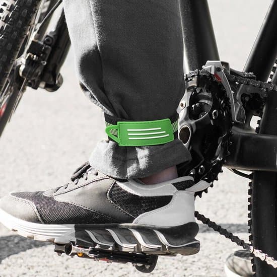 Bælte - Bukseclips - Velegnet til cykling - Med elastisk strop - 3,5 cm x 30 cm - Sæt med 8