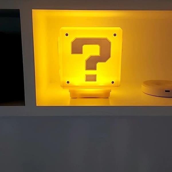 Mario spørsmålstegnlys - Mario nattlys (Bluetooth musikkutgave)