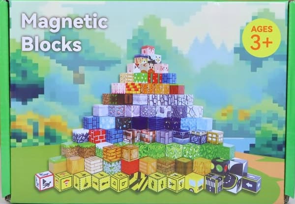 MAGNETISKA BLOCK MINECRAFT KUBER 100 BLOCK ARRANGEMANG KUBER