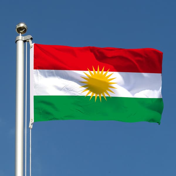 Kurdisk Flag 150×90 cm – Perfekt til Demonstrationer & Begivenheder