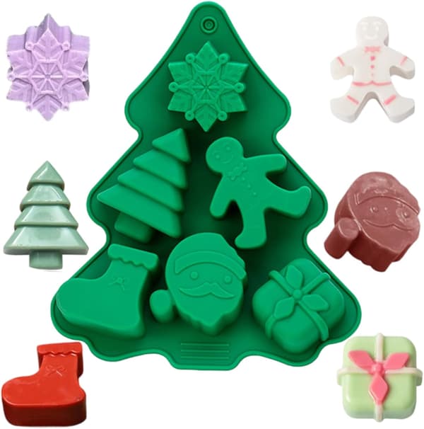 Julesilikoneform chokoladeform non-stick julesilikone kagebageform