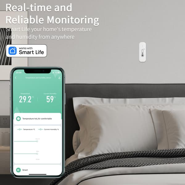 WiFi temperatur- og fuktighetssensor