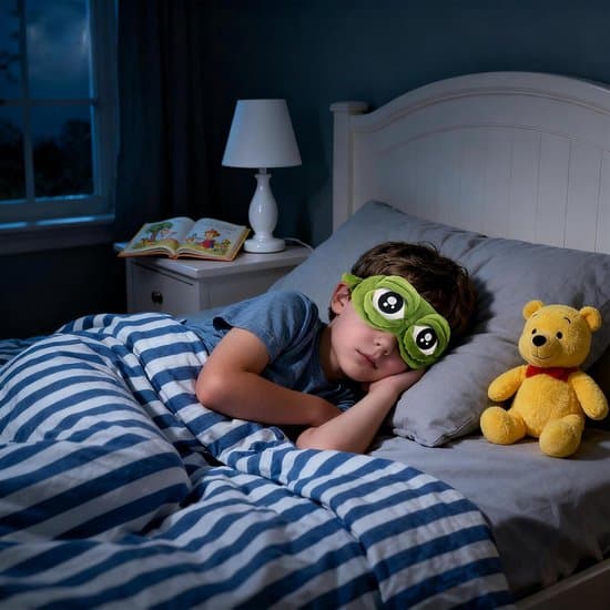 Rolig ögonmask – Sovkomfort med groddesign – Grön