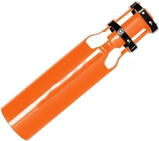 Lövblås luftflödesförstärkare – Turbinmunstycke med förlängd luftflödesaccelerator (Helgjuten, orange)