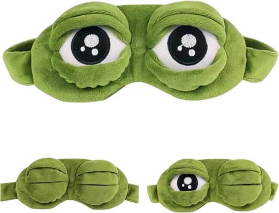 Rolig ögonmask – Sovkomfort med groddesign – Grön