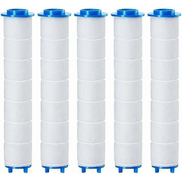 PP bomull erstatningsdusjfilter, for avtakbart dusjhode, 11,5x2,4 cm, 5 stk