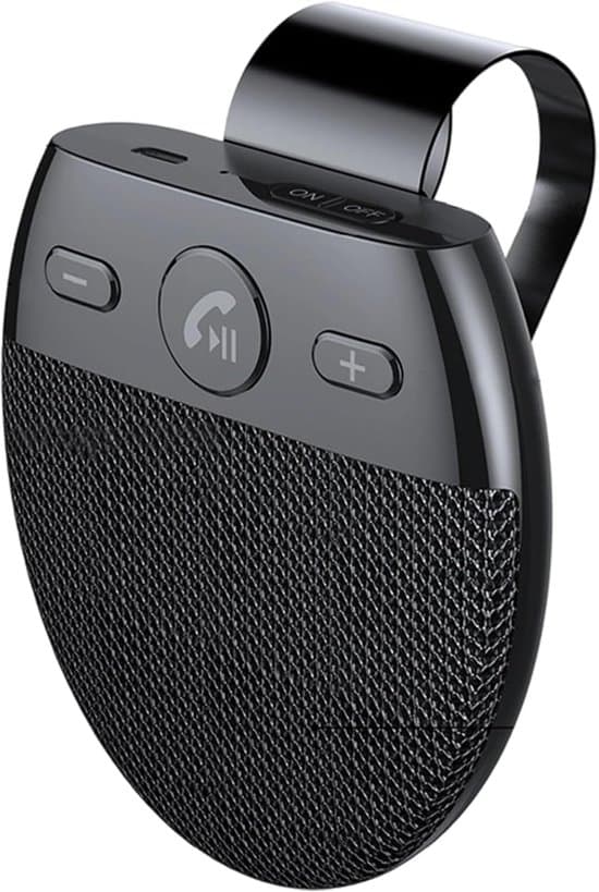 Bluetooth-høyttaler – Trådløs Bluetooth-bilhøyttaler – Håndfri samtale med USB-C-lading – Stemmeveiledning – 1 enhet