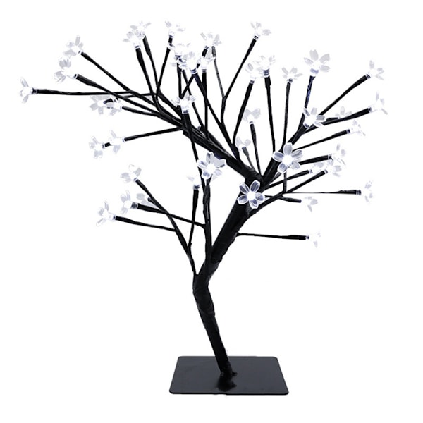 Körsbärsblom Bonsai Träd, Dekorera Ditt Utrymme Med 48 Varmvita LED-lampor, Flexibla Grenar För Anpassningsbara Former, Batteridriven Nattlampa,