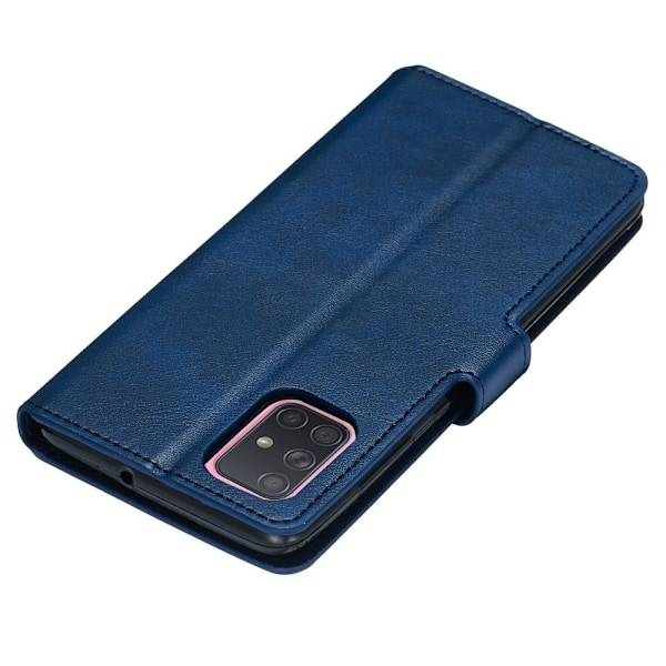 Samsung Galaxy A71 - Plånboksfodral - Mörk Blå DarkBlue Mörk Blå