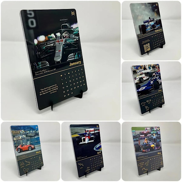 Bilkalender 2024 / F1 Racing Kalender 2024-2025 V?ggkalender Jan 2024-Dec 2025 / Hemkalender anv?nds