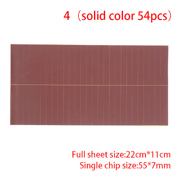 Matchstick Striker Sticker Självhäftande Flame Paper Fosfor Shee 4(54x 55*7mm) 4(54x 55*7mm)