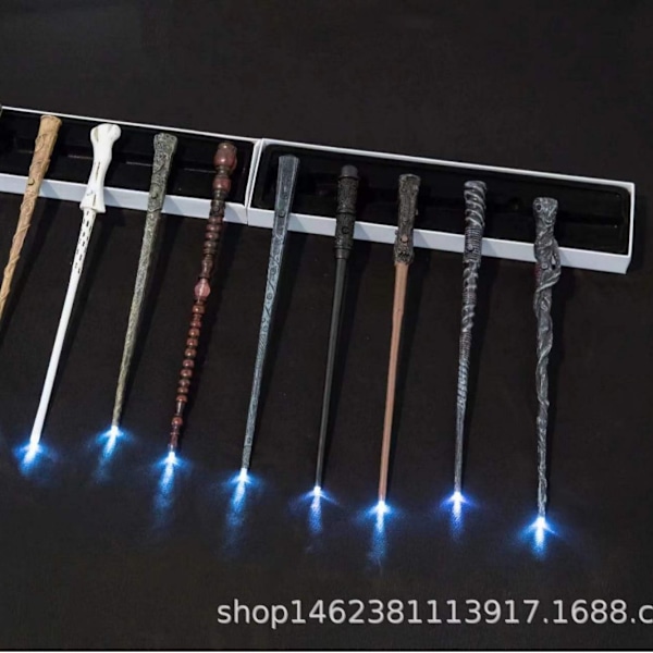 Harry Potter Metallisk Trollstavsställ Alloy för Skrivbord Cosplay Dekoration Wand Display Stand Wand Display Stand