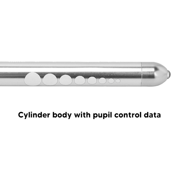 Gul Penna Ljusmätare LED Aluminiumlegering Bärbar Medicinsk Inspektions Penna Lampa för Sjuksköterskor Läkare Silver