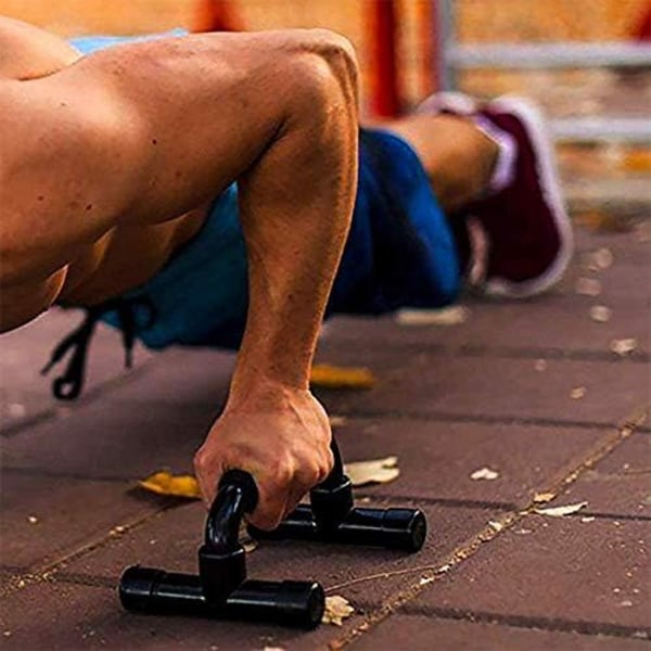 Viktträning Essential, Push Up Bars med Ergonomisk I-Formad Design för Stabilitet och Lastbärande, PVC-Konstruktion av Industriell Kvalitet, Halkfri