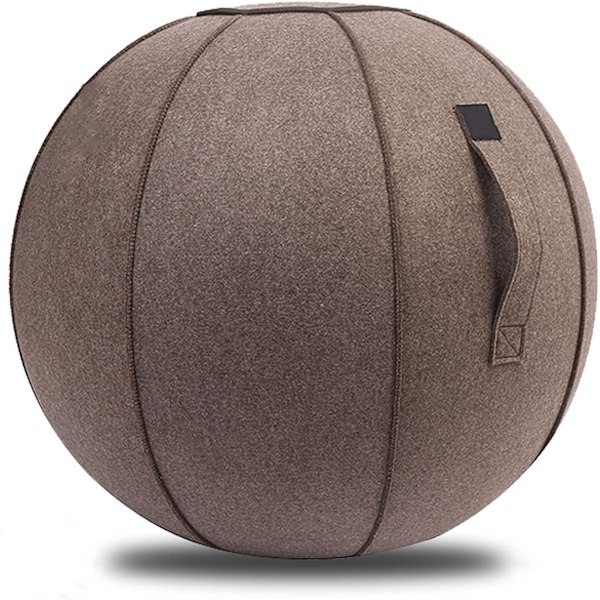 Ergonomisk Sittboll, Posturaktiverande Lösning för Kontor & Hem, Anti-Spräng Yoga Boll med Överdrag, Magmuskelaktivering & Balansboll