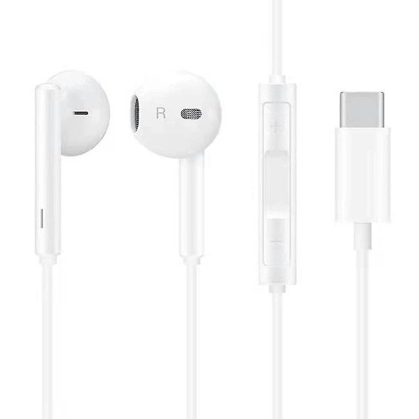 F?r hua wei CM33 sladdad headset (In-Ear - Mikrofon - Vit)